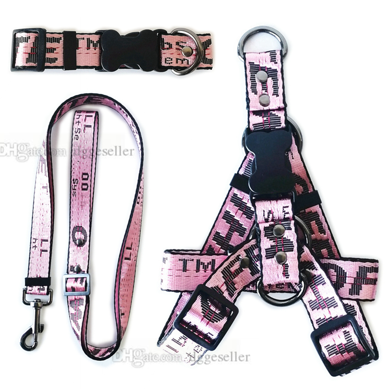

Step in Designer Dog Harness and Leashes Set Classic Letters Pattern Dog Collar Leash Safety Belt for Small Medium Large Dogs Cat Golden Bulldog Fashion Pet Supplies