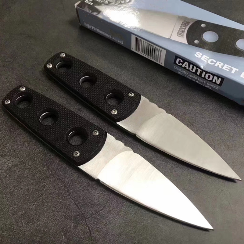 

Mini Tactical Cold Steel 012 Neck Knife Fixed Blade Outdoor Camping Knife Survival Self-defense Portable Keychain Pocket Utility EDC Tools