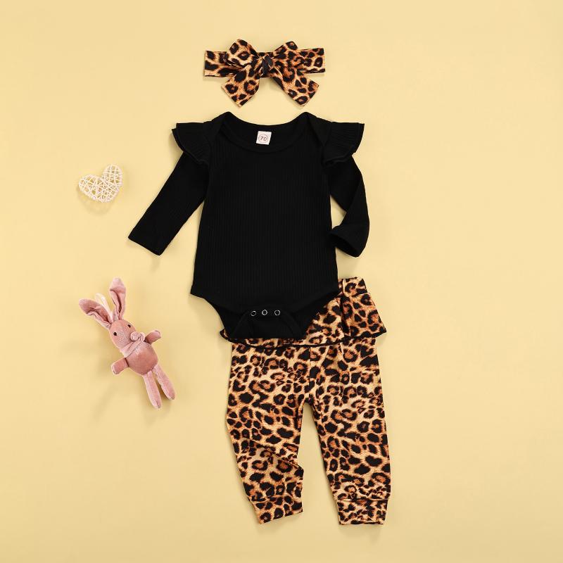 

Clothing Sets Ma&Baby 0-18M Born Infant Baby Girls Clothes Set Ruffles Long Sleeve Romper Leopard Pants Outfits Autumn Spring Costume D8, As pic
