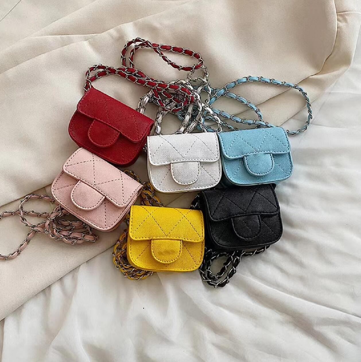 Porte-monnaie à la mode pour femmes PU Chain Designer Sac à bandoulière unique Multicolore Mini Rhombus Casque Sacs Taille Pack Nouveau style Cro