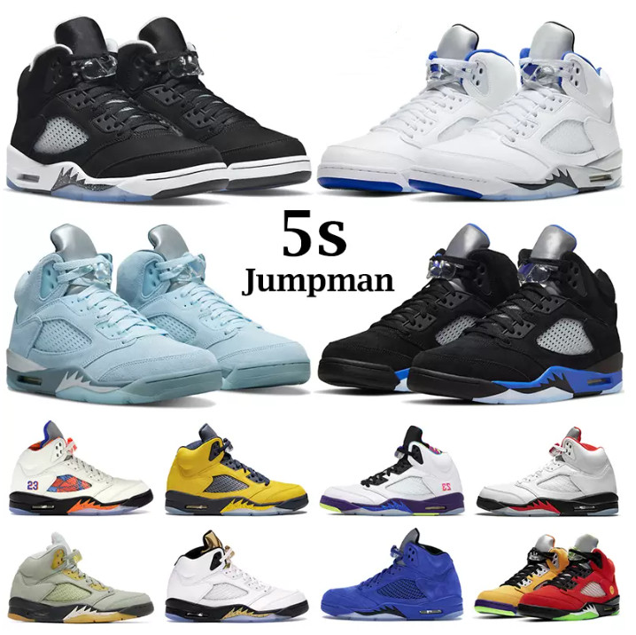 

2022 new Jumpman 5 5s OG mens Retro Basketball Shoes UNC Racer Blue Aqua Mars Her Easter Concord Bluebird Raging Bull Oreo Black Metallic Green Bean men trainer Sports, Please contact us