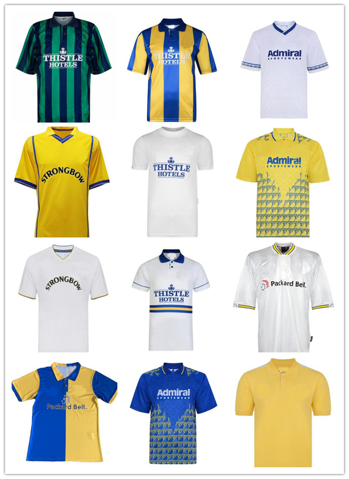

HASSELBAINK LEEDS Retro Soccer Jerseys United 1972 78 89 90 91 92 93 95 96 97 98 99 00 01 02 Classic Football shirt SMITH KEWELL HOPKIN BATTY MILNER VIDUKA Vintage uniform, 16