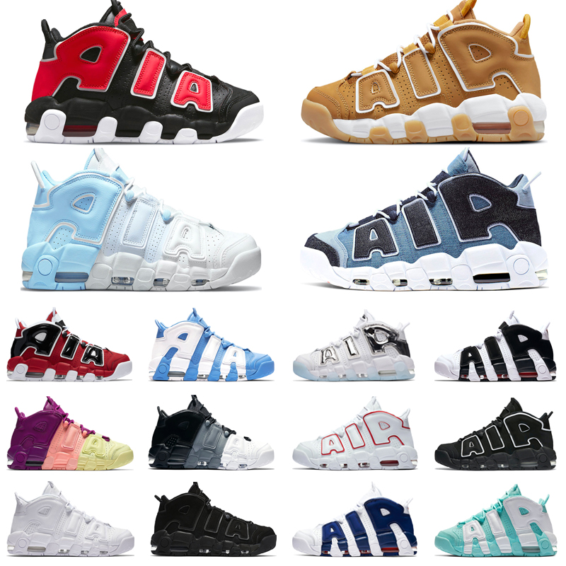 

2022 More Scottie Pippen Basketball Shoes 96 Total Panda Black White University Blue Chrome Sunset Light Aqua Wheat Mens Trainers Sport Sneakers, Bulls