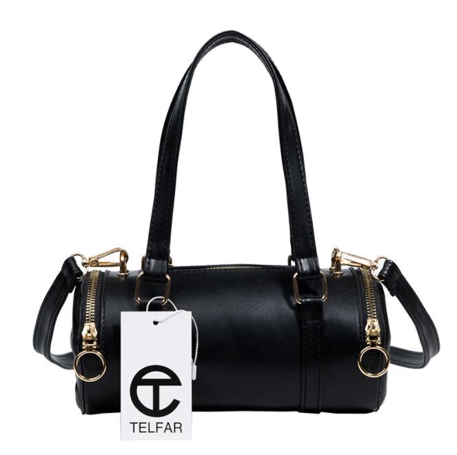 

Handbag Shoulder Bag Wholesale Top Designer TelFa Round Duffle Crossbody Bags Womens Purse Tote Fashion Style Luxury Pu Leather High Quality Handbags, Black