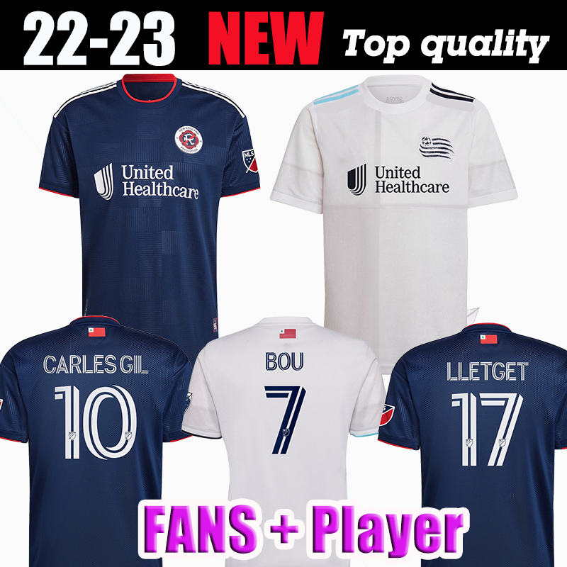 

2022 2023 New Revolution soccer jerseys Fans Player Version 22 23 home #7 Bou #9 Buksa #10 CARLES GIL #11 Boateng LLETGET POLSTER RENNICKS KIZZA Liberty kit football shirts