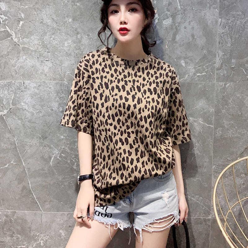 

Women's T-Shirt Summer Short Sleeve Round Neck Loose Top, Dark brown