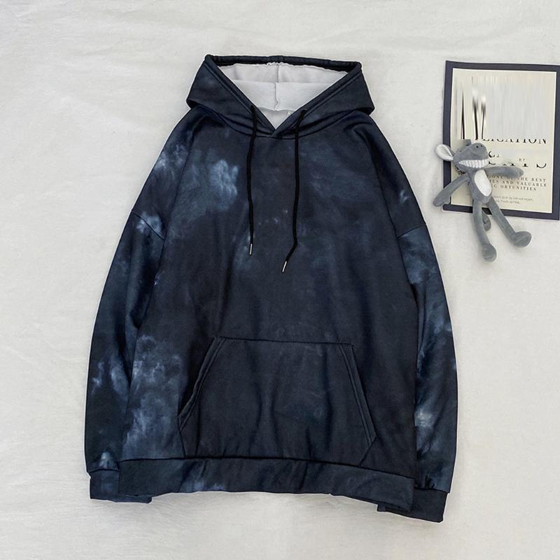 

Tie Dye Autumn Basic Hoodies For Women Leisure Female Gradient Pullover All-match Simple Pockets Sweatshirt Women' & Sweatshirts, Black