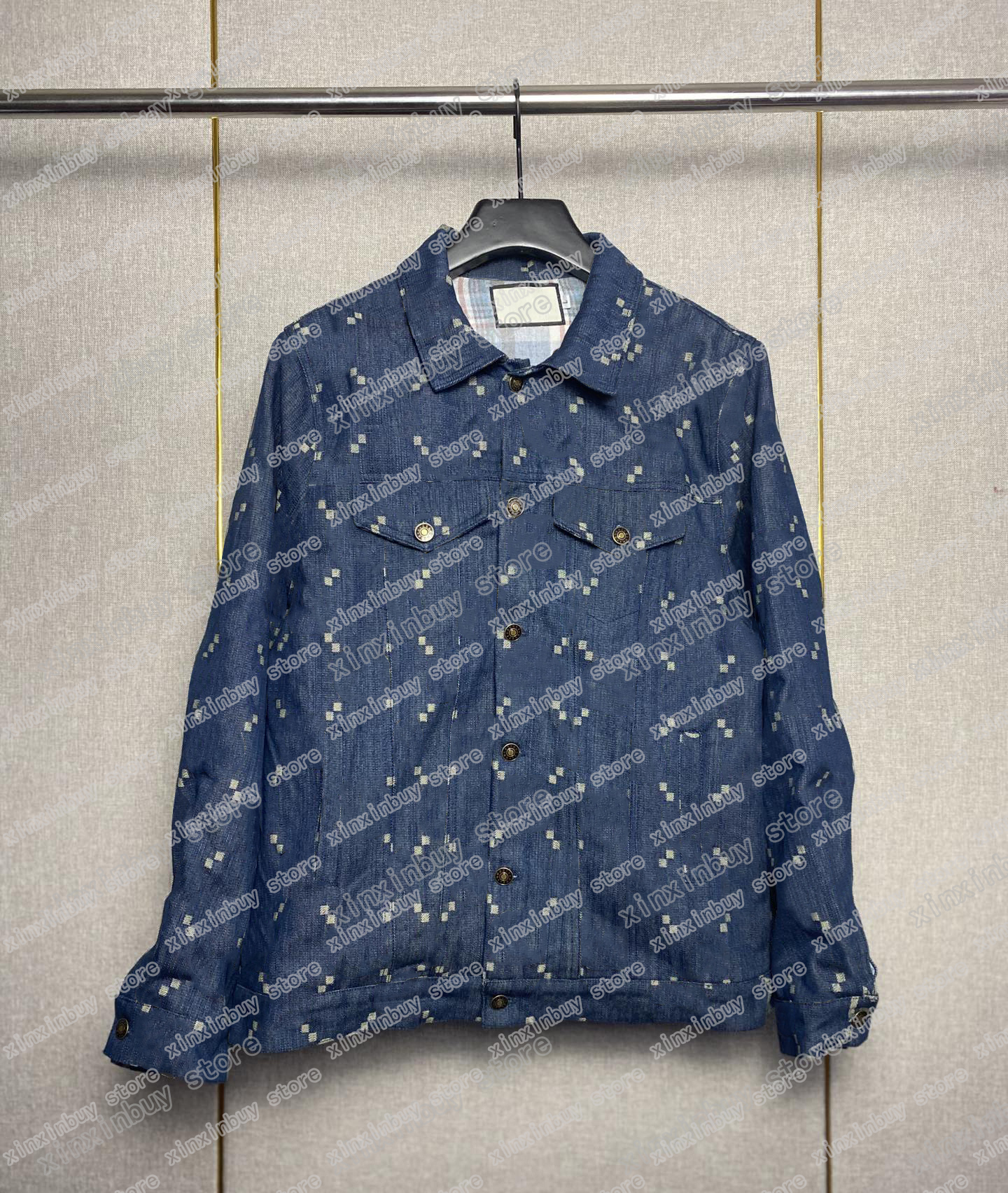 

22ss Women Designers Jackets denim coat big letters Jacquard Lapel Neck paris Streetwear black blue S-XL