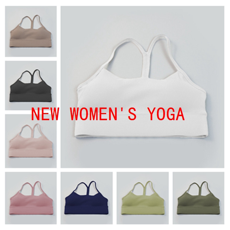 

Fitness Running Street Women Yoga Bra Sports Beauty Back Vest Harness Training Yoga Gym Top Woman Clothes Quick Dry LULULEMEN, 018