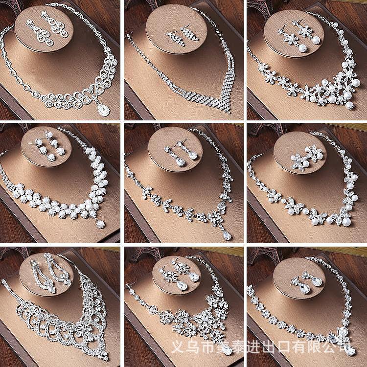 

Chains Ladies Jewelry Set Bridal Necklace Earring Wedding Po Studio Accessories WholesaleChains