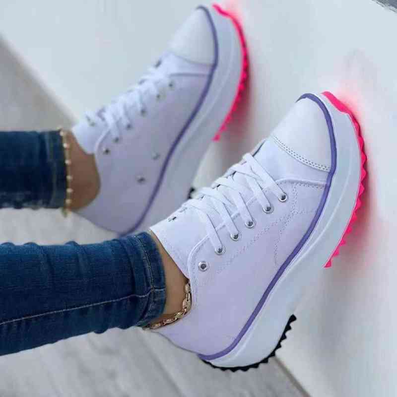 

2022 women's lace up flat sneakers, casual shoes, canvas pattern, Light green