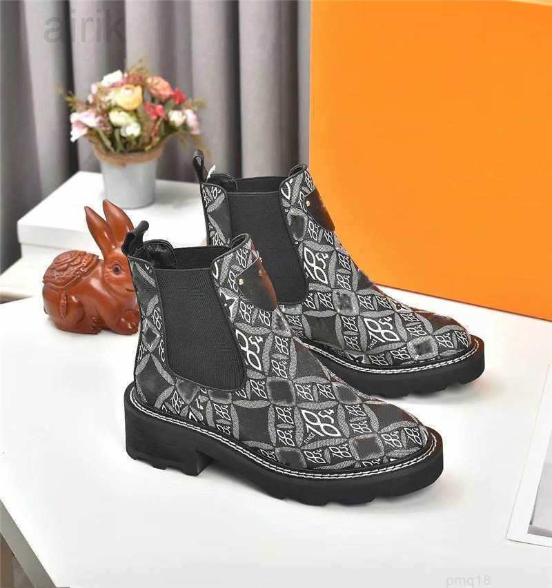 

Luxury Designer Beaubourg Since 1854 Ankle Boot Fashion Woman Heel Bootie Line Ranger Black Boots