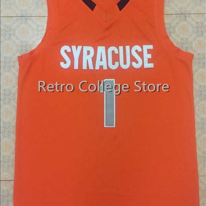 

Sjzl98 #25 Rakeem Christmas 1 Michael Carter Williams Syracuse Orange Throwback Basketball Jersey Stitched Customized Any Name And Number, 1 white