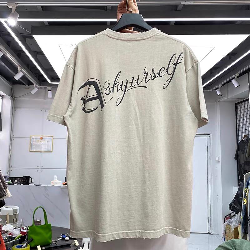 

Men's T-Shirts Oversized Men Women Top Quality Fashion Casual T Shirt Tee Summer Style Short Sleeve 2022ss Askyurself T-ShirtMen's