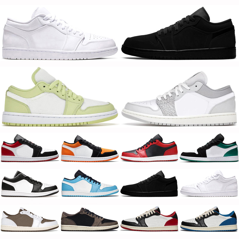 

Top quality Jumpman 1 low Mens Basketball shoes Chicago black cyber shattered backboard shadow UNC 1s cactus jack bred retro smoke grey Men Women trainers Sneakers, As photo 5