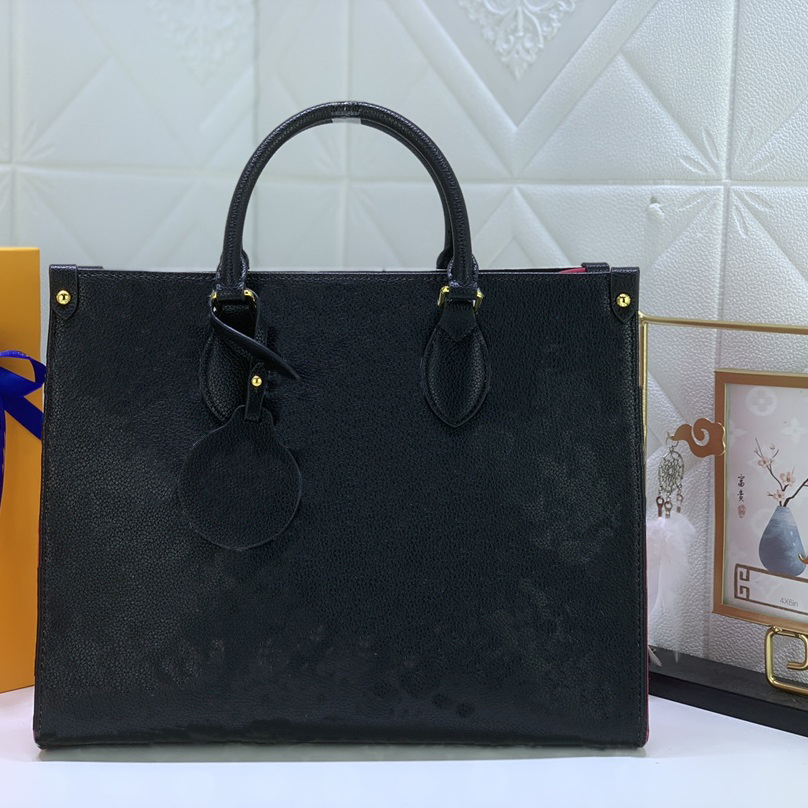 

High Quality Tote Bag Fashion Women Bag Embossed Classic Letter Print Colorblock Design Handbag, Dust bag