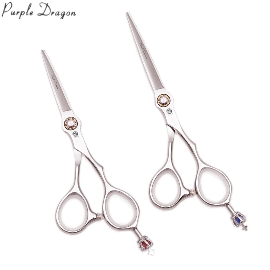 

Hairdressing Scissors 5 5 6 440C Purple Dragon Cutting Shears Regular Scissors Barber Shop Professional Hair Scissors 273x