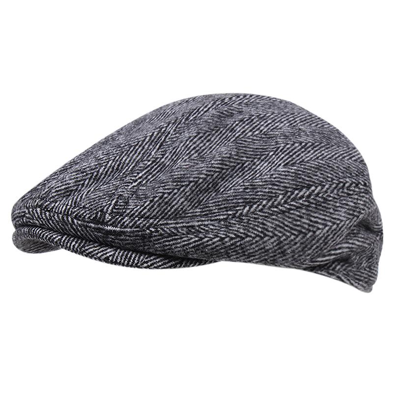 

Berets Winter Wearing Style Men Hats British Western Ivy Cap Classic Woman Vintage Woolen Cloth Beret Sboy HatBerets, Black