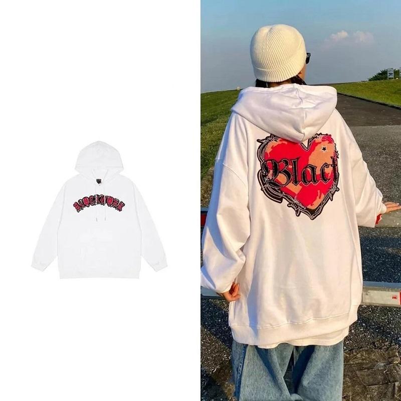 

Women's Hoodies & Sweatshirts Street Loose Warm Long-sleeved Sweet Love Printed Hat Top Park Clothes Sweatshirt Hoodie Sweater Oversized Y2k, Black