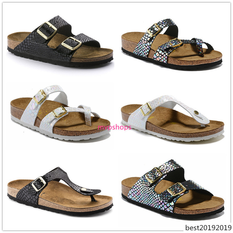 

Mermaid Mayari Arizona Gizeh Summer Sandals Cork Slippers Unisex Casual Shoes Print Mixed Colors Fashion Flats 34-46, Red2