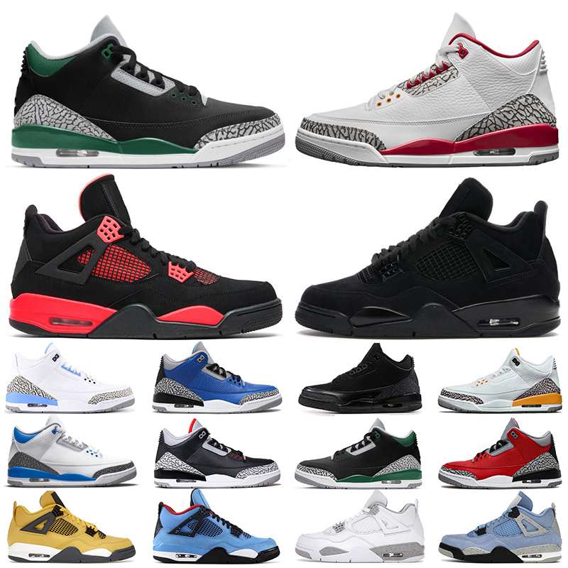 

Basketball Shoes Woman Mens Sneakers 4s University blue white sail Black cat Racer Blue Charity Game Katrina Men Women Retro Trainers size 36-47, #1