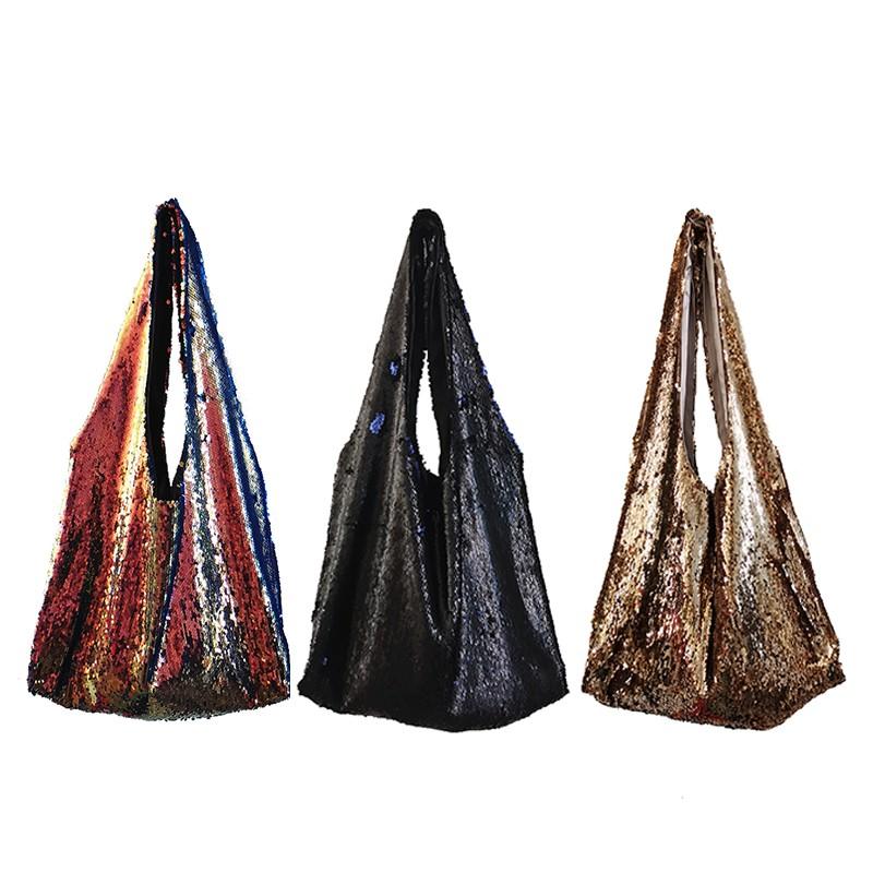 

Evening Bags Women Sequin Single Shoulder Bag Fashion Hand Carrying Environmental Pink Shopping Luxury Handbags DesignerEvening, Silver