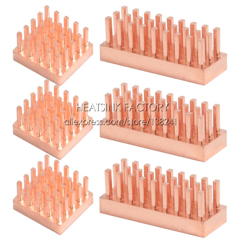

Fans & Coolings Pure T2 Copper 13 12 7mm 22 8 Heatsink Radiator Cooler With Thermal Pad Cooling For MOS RAM MemoryFans