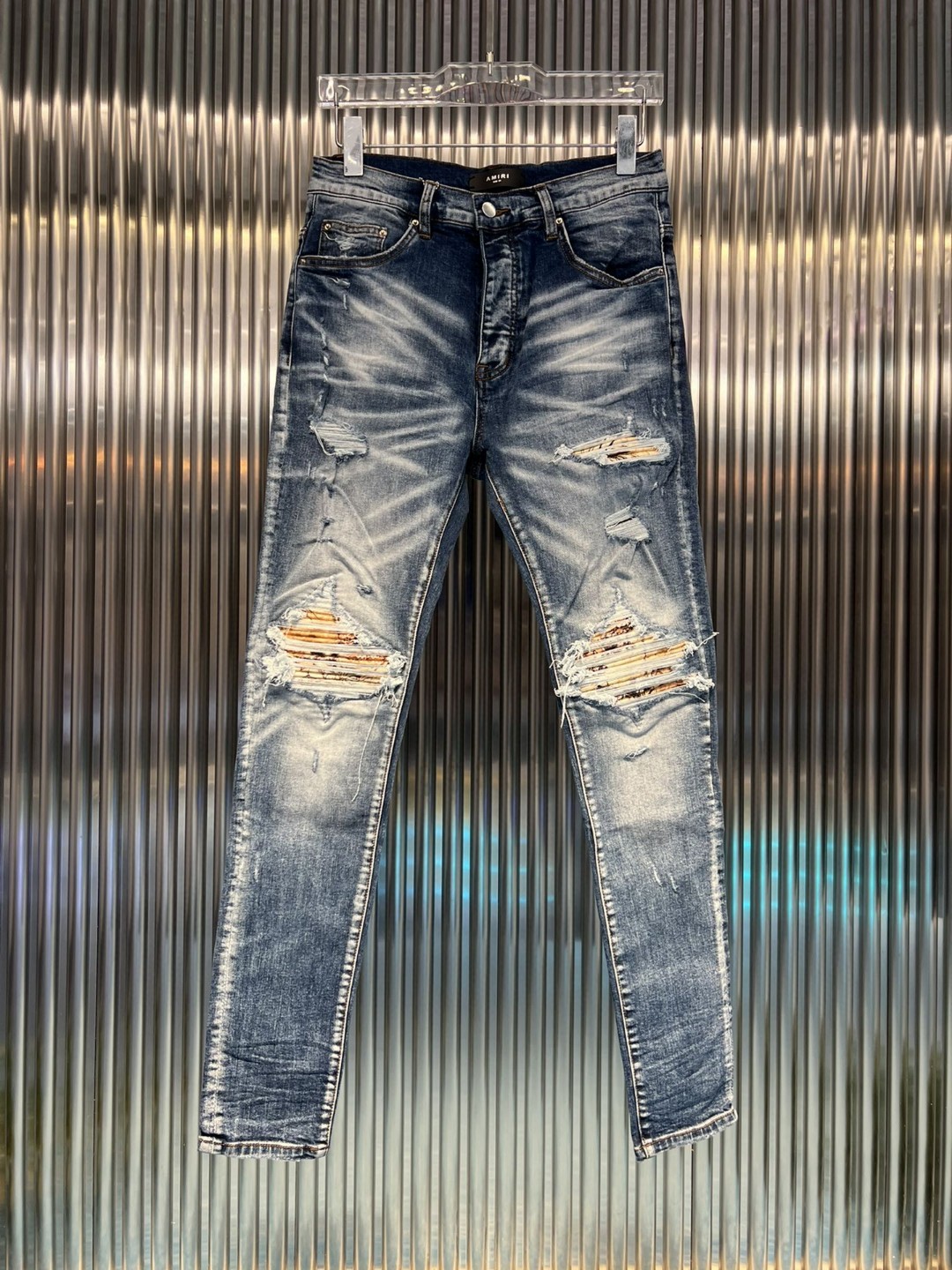 

SS22 Mens jeans Skinny Slim Fit Washed Coating material Luxury Denim Elastic Motorcycle Men CA5227 Top Designer SZ29-40