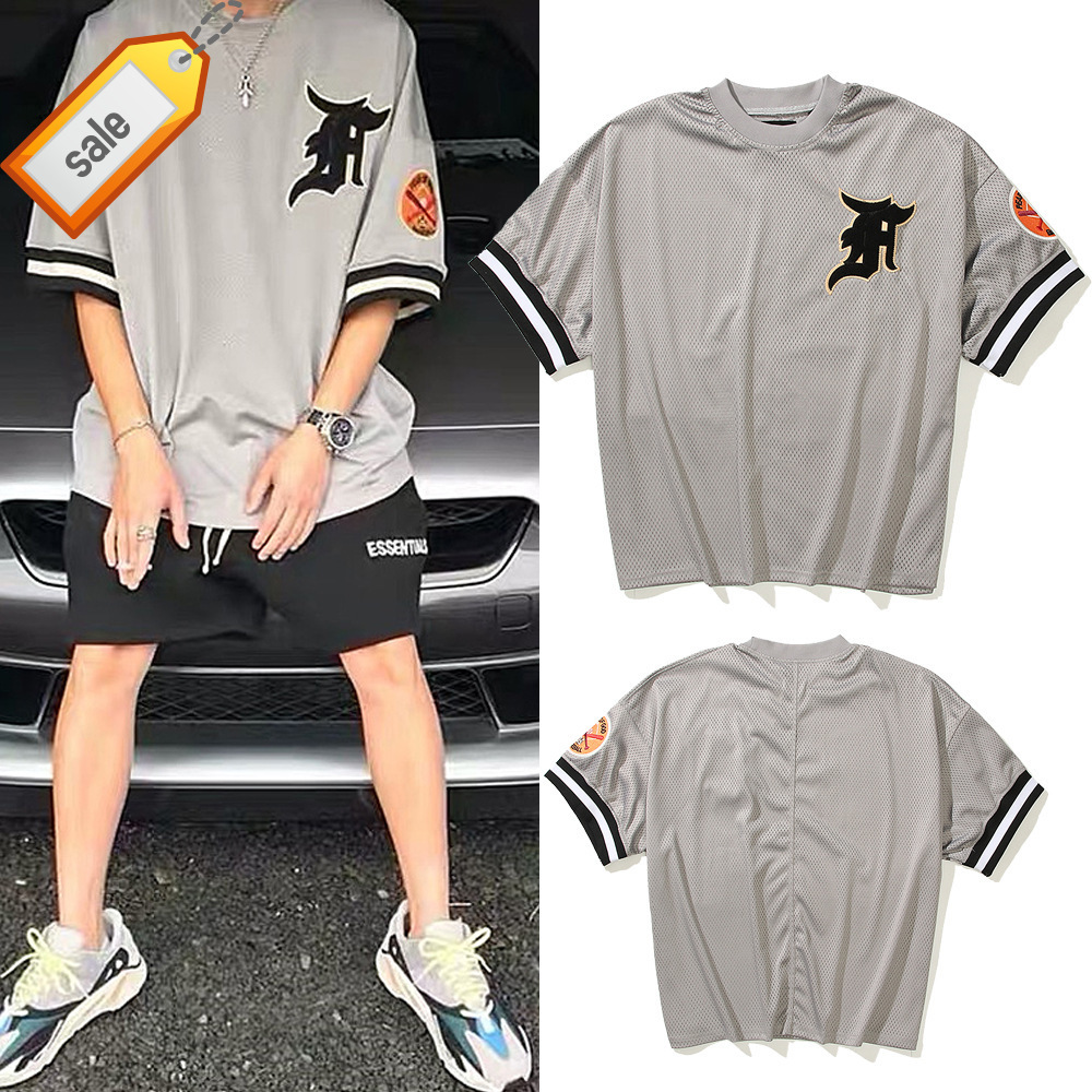 

Bieber Unisex Season 5 Fog Mh Short Sleeve Loose T-shirt Sports Casual Basketball Baseball Shirt Trend Luxury High Quality Wholesale