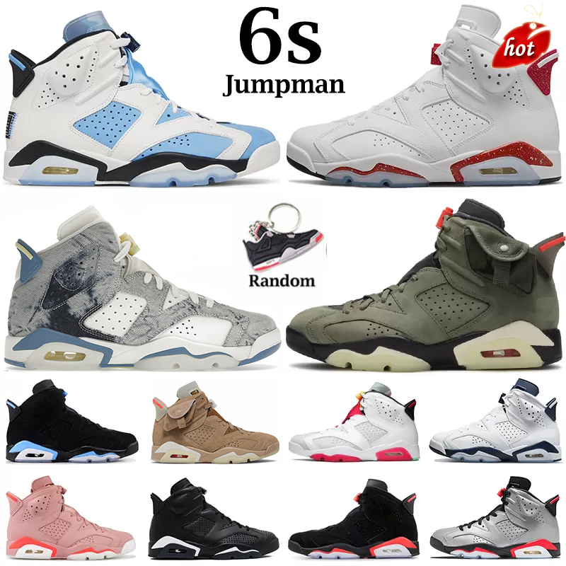 

2022 Jumpman 6 6s Basketball Shoes Men Washed Denim Bordeaux Gold Hoops Unc British Khaki Women Mens Sports Sneakers Trainers 36-47, Customize