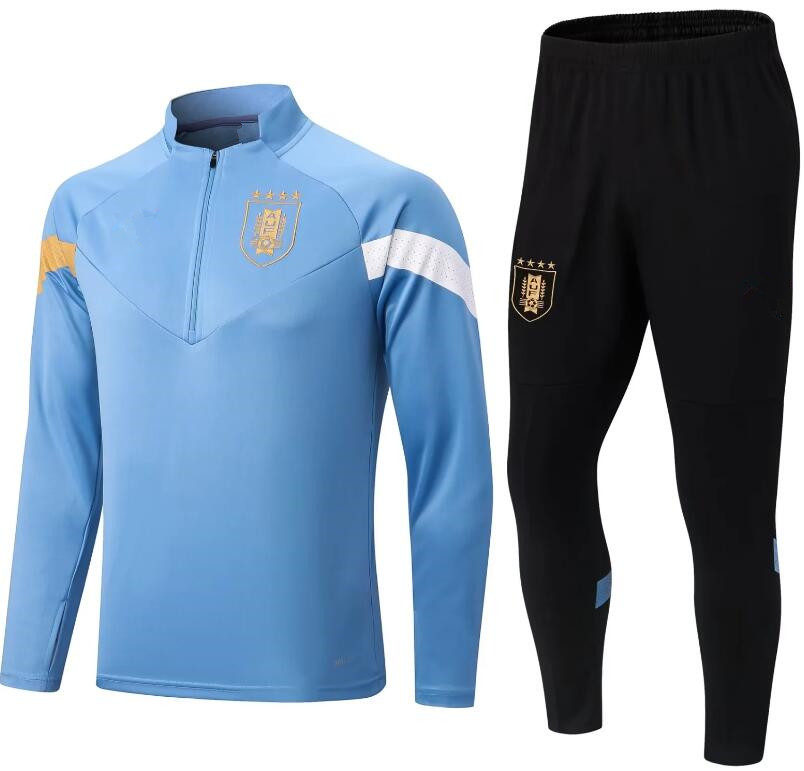 

2022 Uruguay Soccer Jerseys tracksuit D.GODIN J. M. GIMENEZ F. Valverde E. CAVANI Fotball kit long Sleeves training suit, Bule