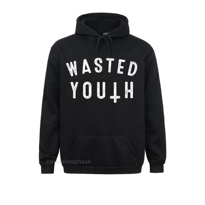 

Men' Hoodies & Sweatshirts Wasted Youth T Shirt Birthday Christmas For Men Women Hoodie Prevailing Holiday Sportswears, Red