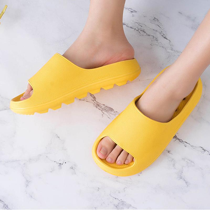 

Slippers Thick Soled Bath Non Slip Quick Drying Hollow Indoor Deodorant For Male And Female Bathroom Summer A66, As