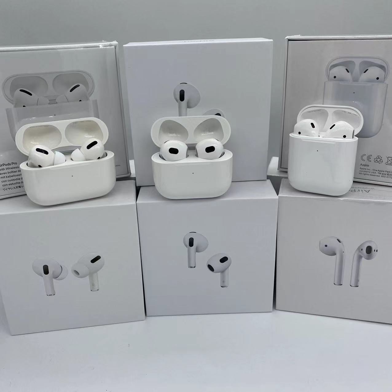 

TOP Air H1 Wireless Earphones Chip GPS Rename Air Ap pro Gen 2 3 Pods Pop Up Window Bluetooth Headphones auto paring wireles Charging with retail box, White