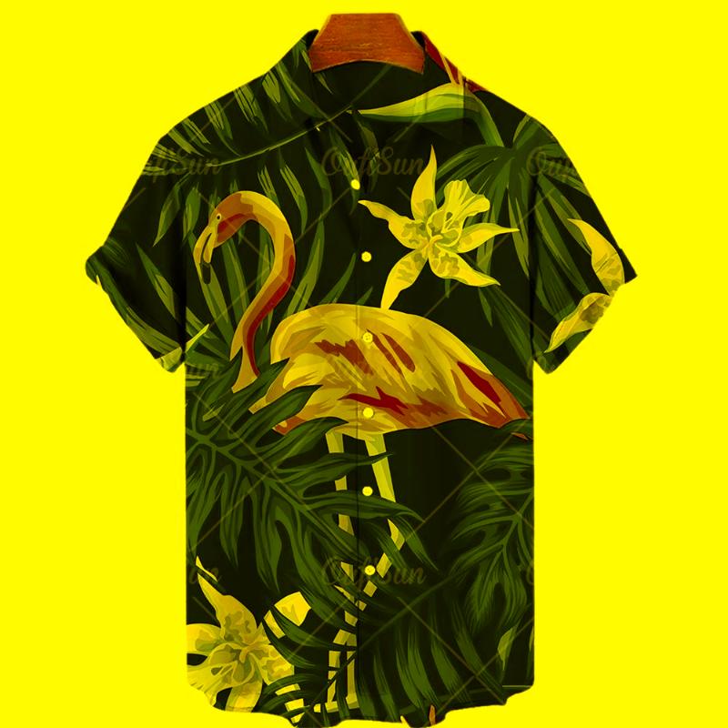 

Men' Casual Shirts Vintage Shirt Men' 3d Printed Hawaiian Man Short Sleeve Lapel Single Button Fashion Blouses Oversized 5XLMen, Zm-2497