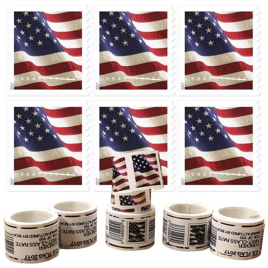 

Forever USA New Arts and Crafts Sealed Roll Coil Corsage love 100pcs/roll