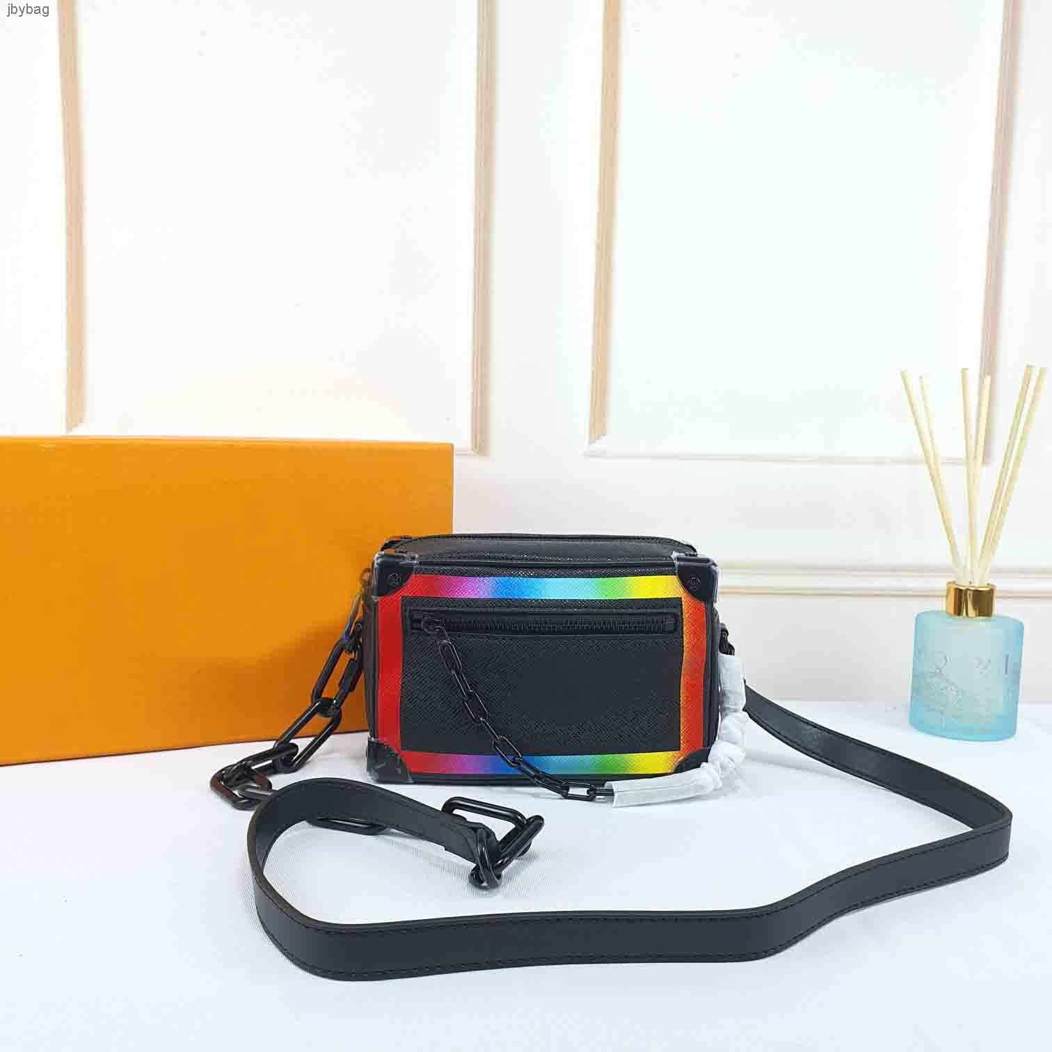 

Women Chain Bags Wallet Messenger Leather Handbags Shoulder 5A Quality Box Crossbody .MINI SOFT TRUNK Bag M44480 68906 Signature Resin Chain Strap