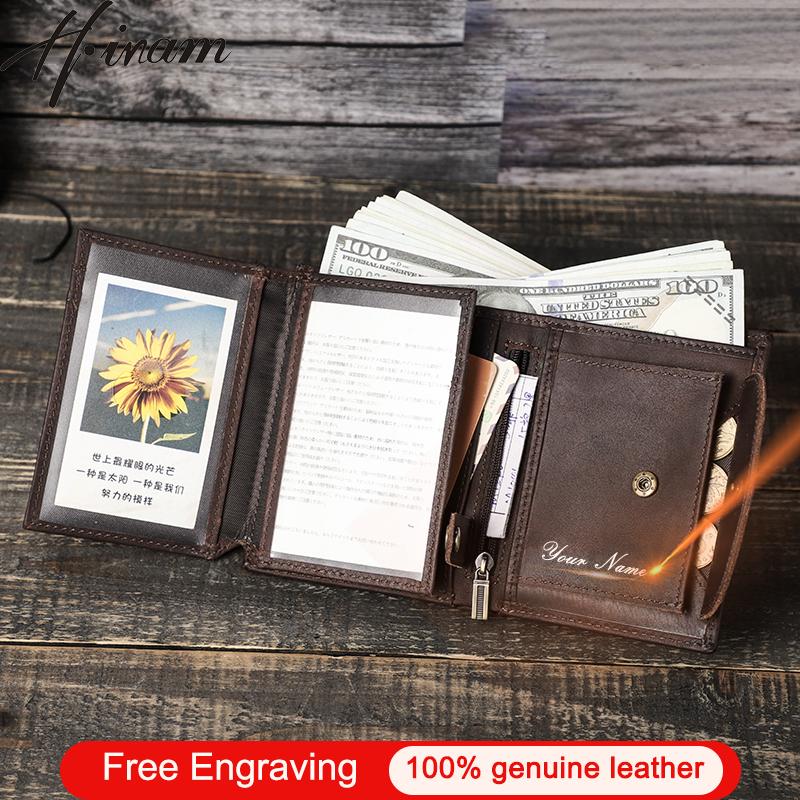 

Wallets Contact's Genuine Leather Men Wallet Luxury Designer RFID Multi-functional Small Trifold Male Purse Coin Card HolderWallets, Coffee