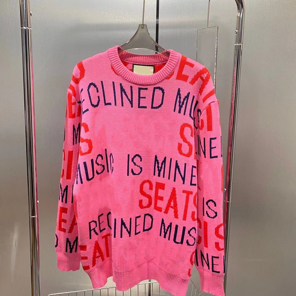 

Fashion men sweaters winter pullover hoodie desigenr sweater long sleeve loose knitted letter print Ba woman lovers hip hop