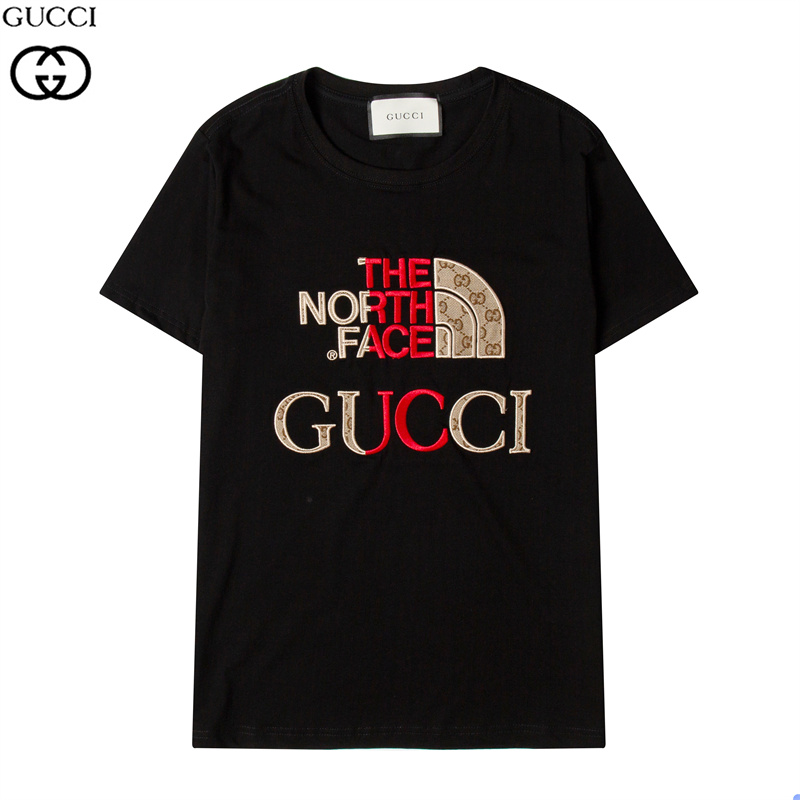 2022 printemps et été guccl top broderie britannique T-shirt décontracté pour hommes Trente coréenne Trend Youth Slim Retro Printing Shirting à m