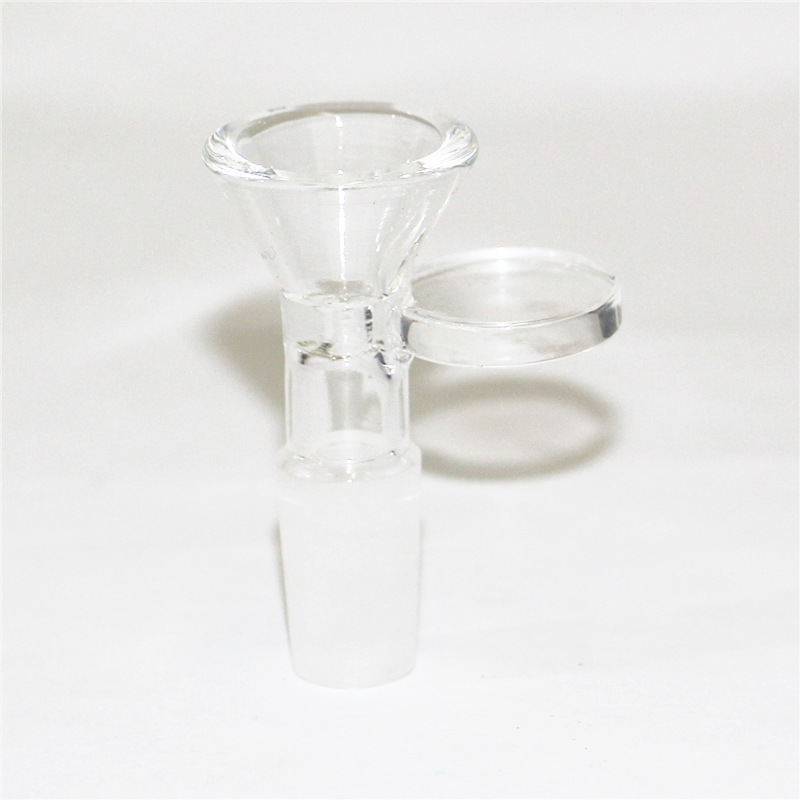 

14mm 10mm Thick Bowl Piece for Glass Bong Slide Funnel Bowls Hookahs Pipes bongs smoking heady oil rigs