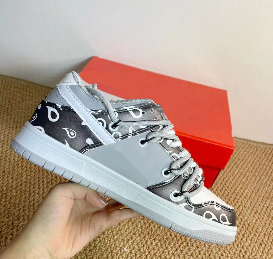 

2022 New Men Women Sneaker Shoes Designer Fashion Low Cut Lace-Up Leather Casual Flats Outdoor Unisex Zapatos Skateboarding Sports Trainers 36-44