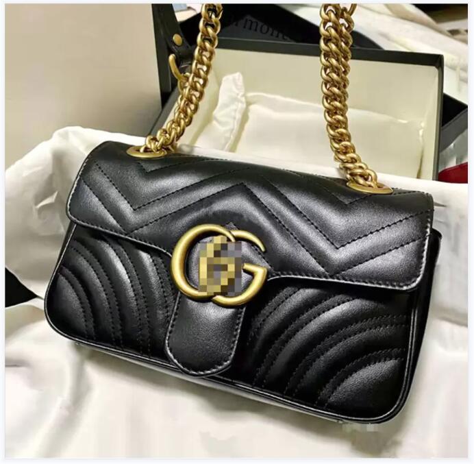 

2022 Designer-Marmont Velvet Bags Women Famous Brands Shoulder Bag Sylvie Designer Luxury Handbags Purses Chain Fashion Cross Body Bag, Logo