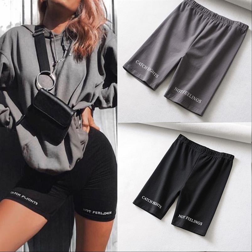 

High Waist Fashion Women Sexy Biker Shorts Fitness Korean Casual Short Pant Cotton Black Athleisure Cycling Jogger247j
