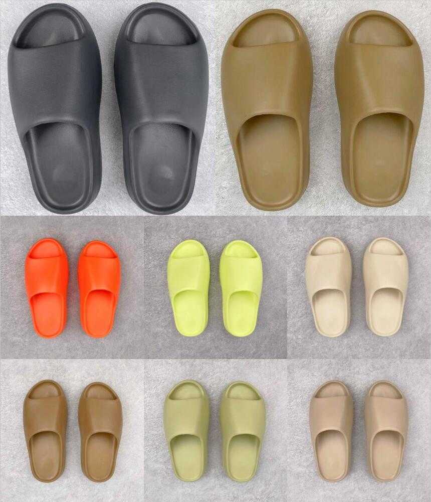 

2022 Top Designer Slippers Men Women MXT Moon Gray MX Cream Clay Slides Shoes Ochre Vermillion Mineral Blue Foam Bone White Pure Resin Slide, 009
