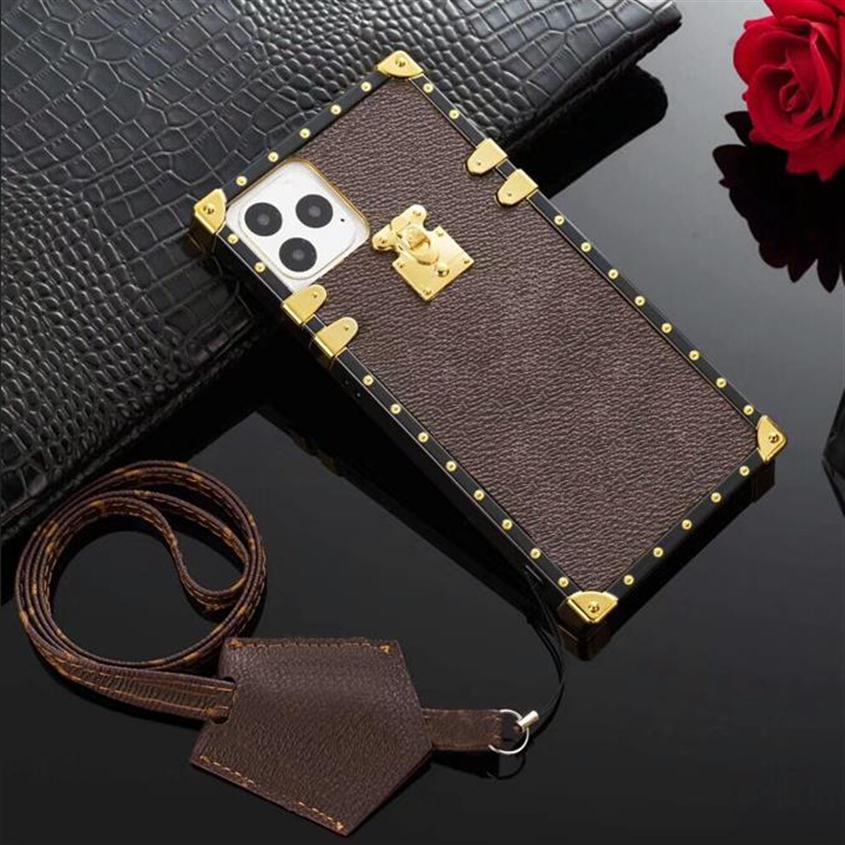 

Top Designer fashion phone cases for iphone 12 mini 11 Pro Max X XR XS 7/8 plus PU leather cellphone case shell Samsung Galaxy S8 243L, #1-brown flowers l