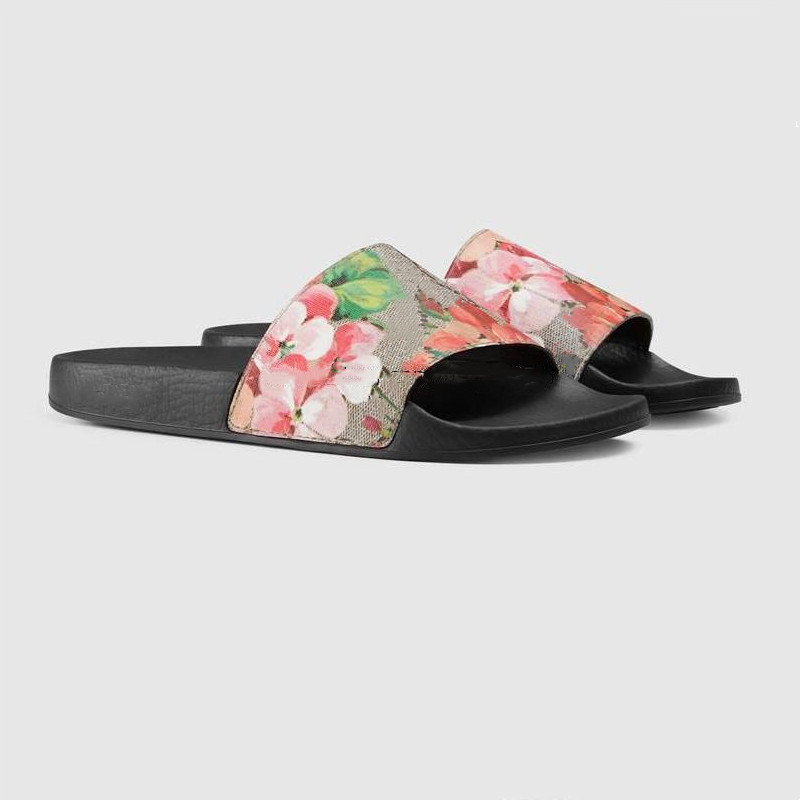 

Men Bee Print Slide Sandal Women Slipper Designer Tiger Snake Summer Wide Flat Slipper Size 35-45, Dustbag