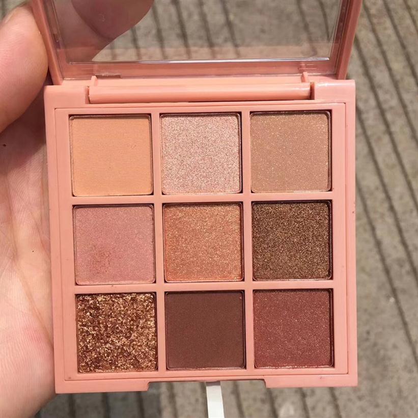 

sell In stock Eyeshadow Overtake 9colors eye shadow palette earth pumpkin eyeshadow makeup nude palette305a, Multi