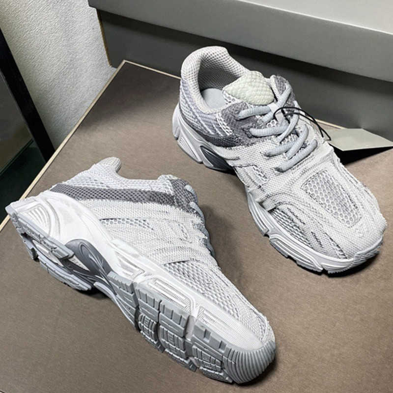 

2022 Womens Spring Autumn Shoes Flat Thick Sole Mesh Tennis Sneaker Unisex Mens Luxury Designer Low Top Lace Up Casual Trainer