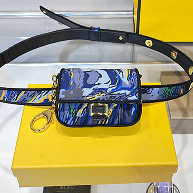 

Waist Bag Unisex Mini Envelope Bag Canvas Camouflage Handbags Metal Chain Detachable Embroidery Double Strap Thread Letter High Quality, 11x8cm